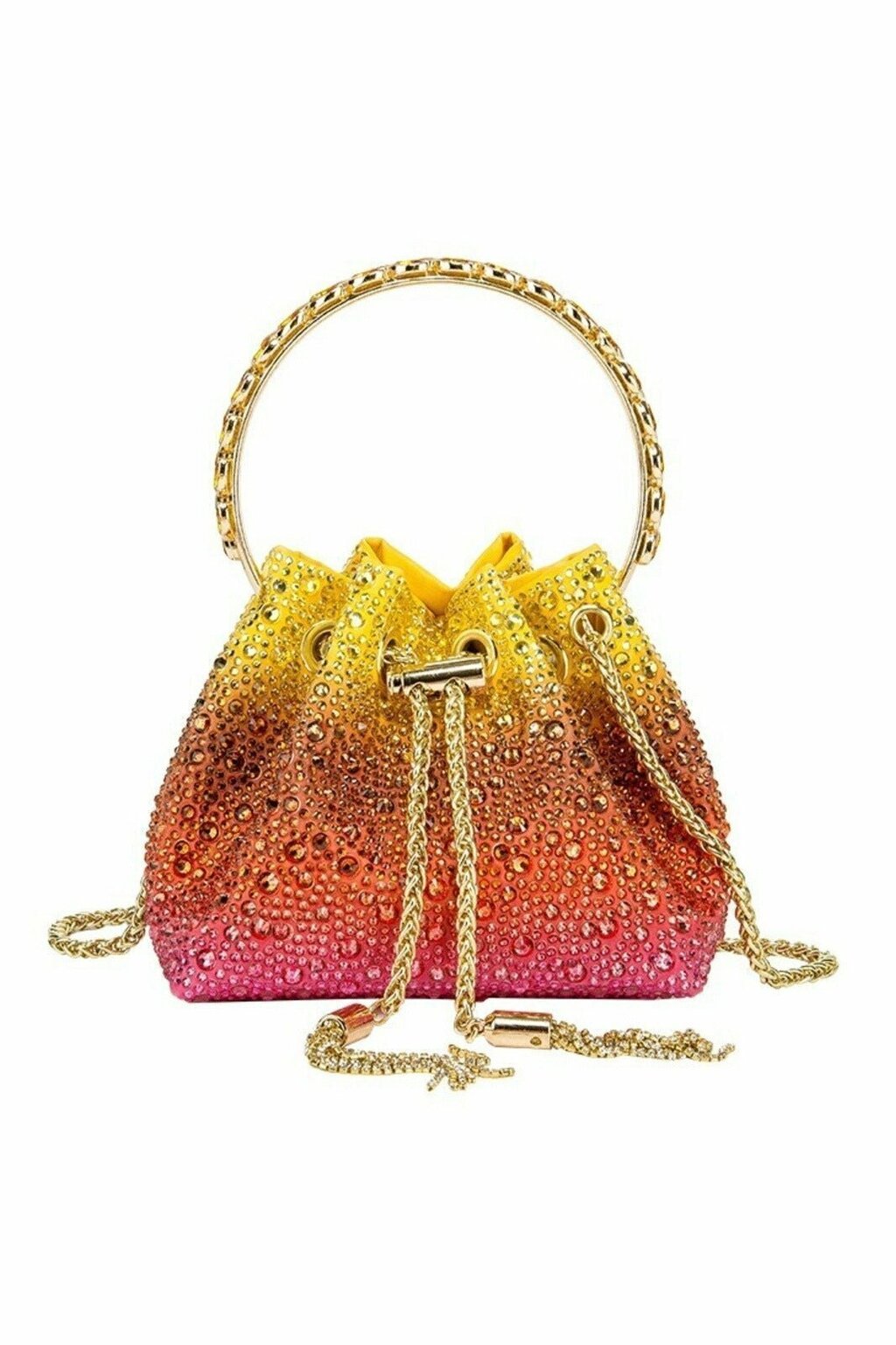 Bucket Bag Carlin mit Diamant-Schleifenhenkel