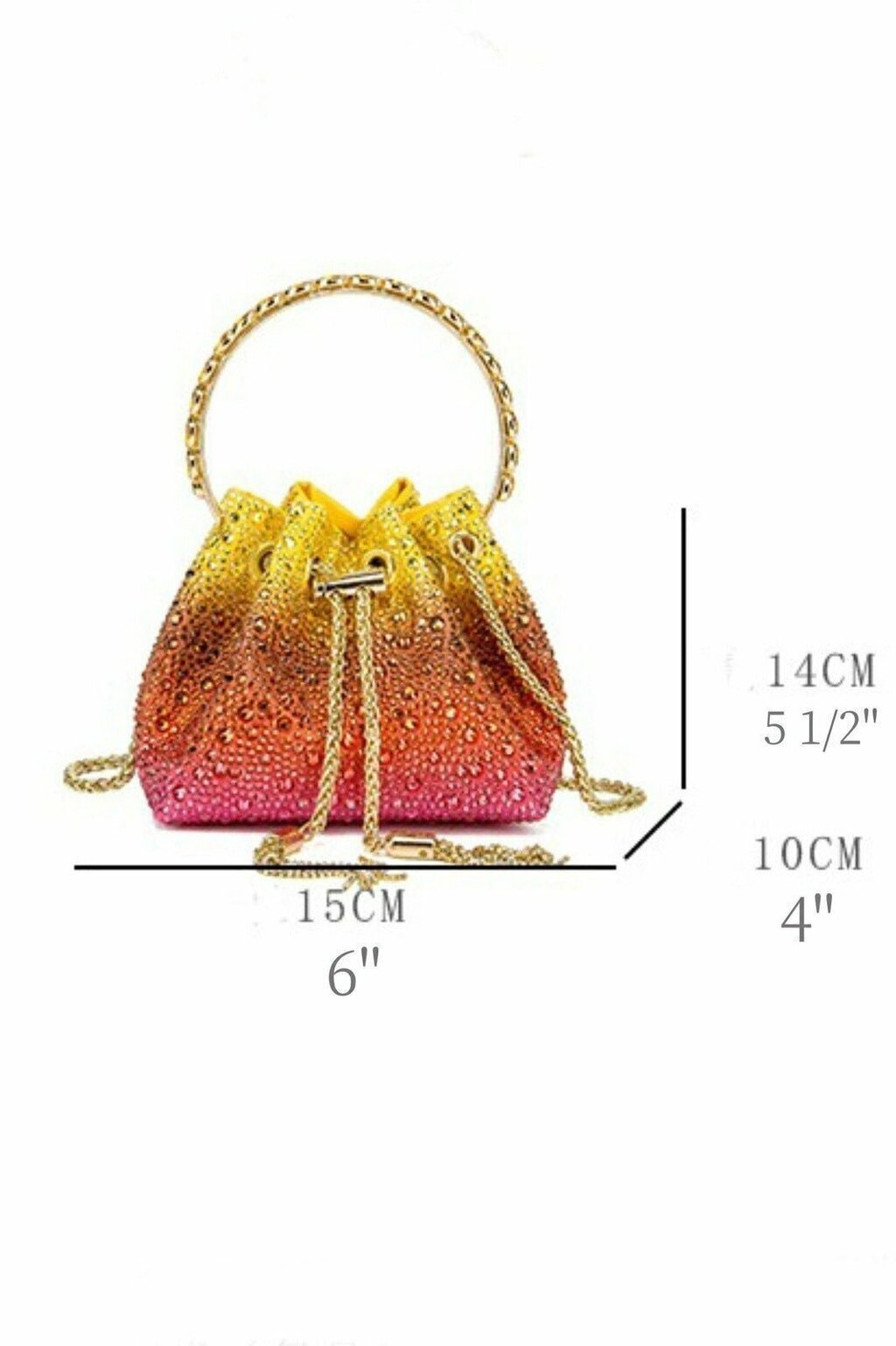 Bucket Bag Carlin mit Diamant-Schleifenhenkel