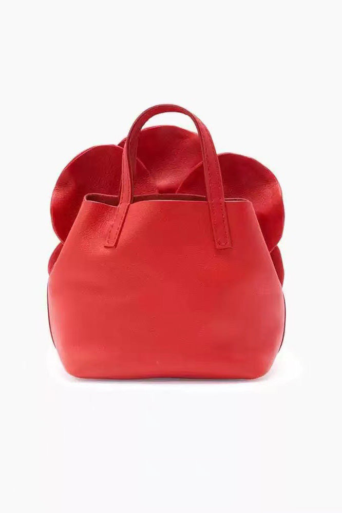 Blumenhandtasche aus Kunstleder – Eleganz und Stil